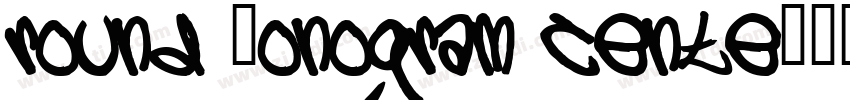 round Monogram cente字体转换